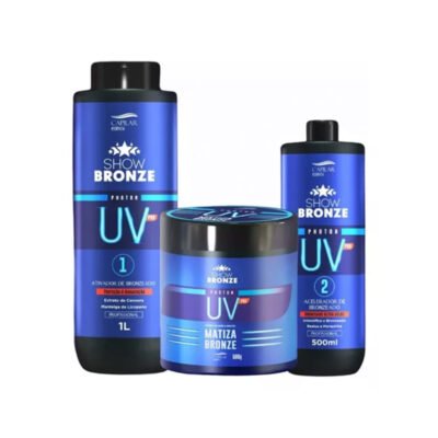 Kit Photon UV Pro Passo 1 e 2 + Matiza Bronze 500g