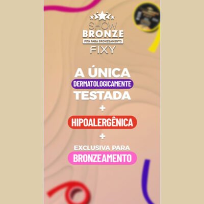 Fitas Estampadas - Show Bronze Fixy - para Bronzeamento 20m x 18mm - Imagem 3