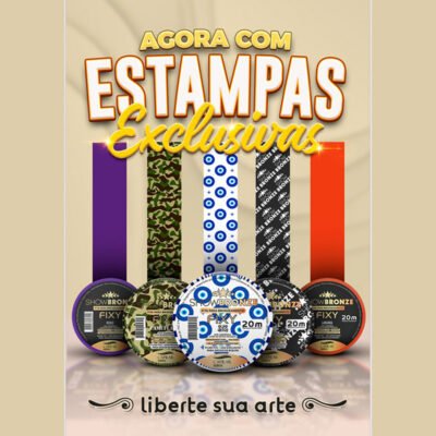 Fitas Estampadas - Show Bronze Fixy - para Bronzeamento 20m x 18mm