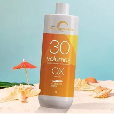 Ox Cremosa 30 Volumes Lual Banho Dourado 1L - Imagem 3