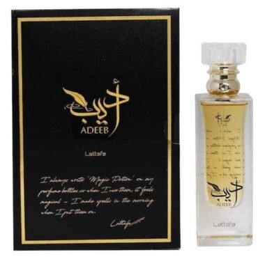 Adeeb Lattafa Eau de Parfum - Perfume Compartilhável 80ml