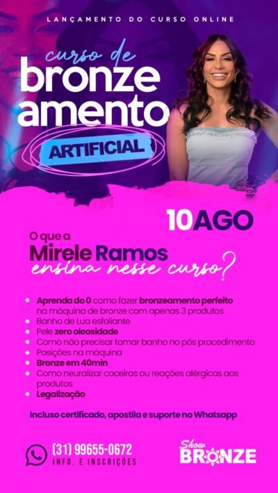 Curso Bronzeamento Artificial Descomplicado by Mirele Ramos - Imagem 2