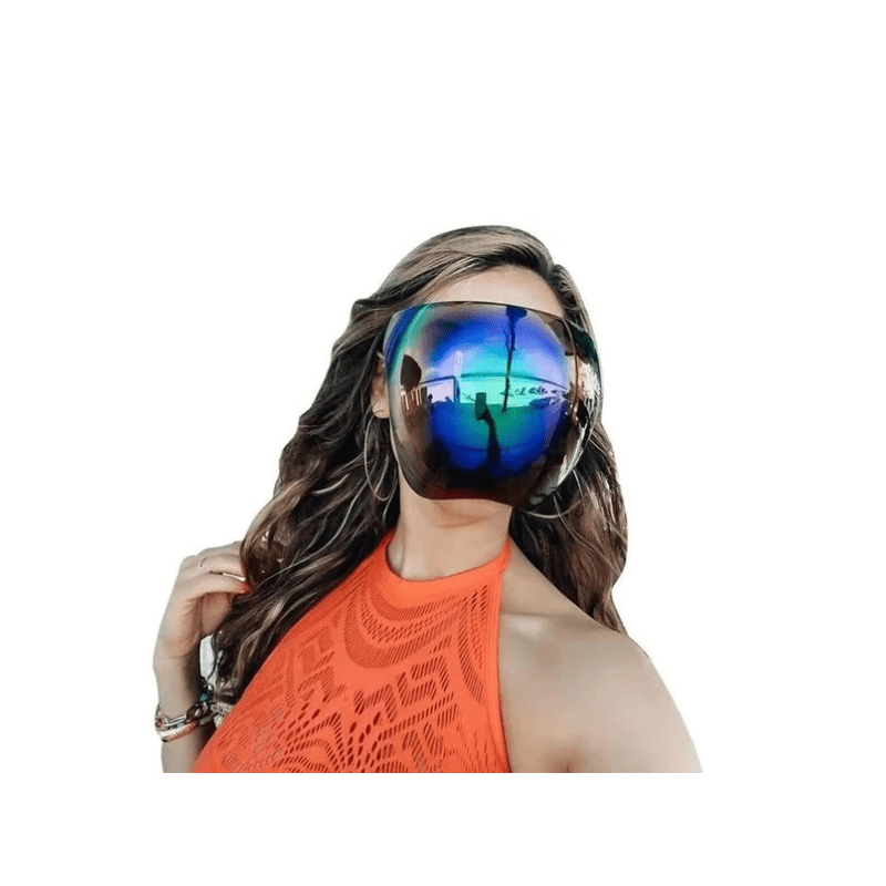 Óculos De Sol Proteção Facial Viseira Cobertura Total Uv400